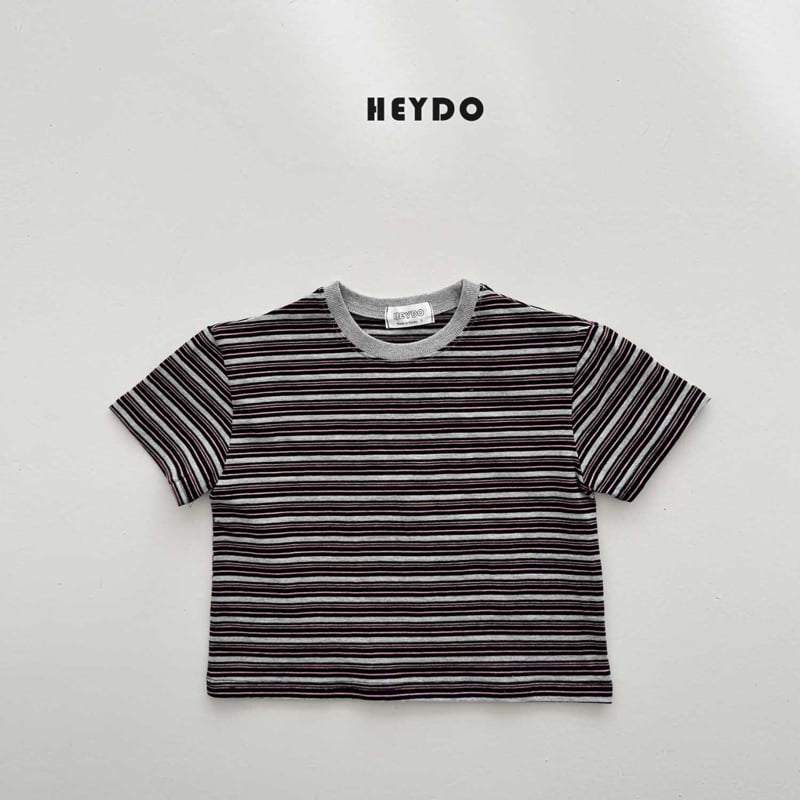 Heydo - Korean Children Fashion - #magicofchildhood - Day Stripe Short Sleeve Tee - 7