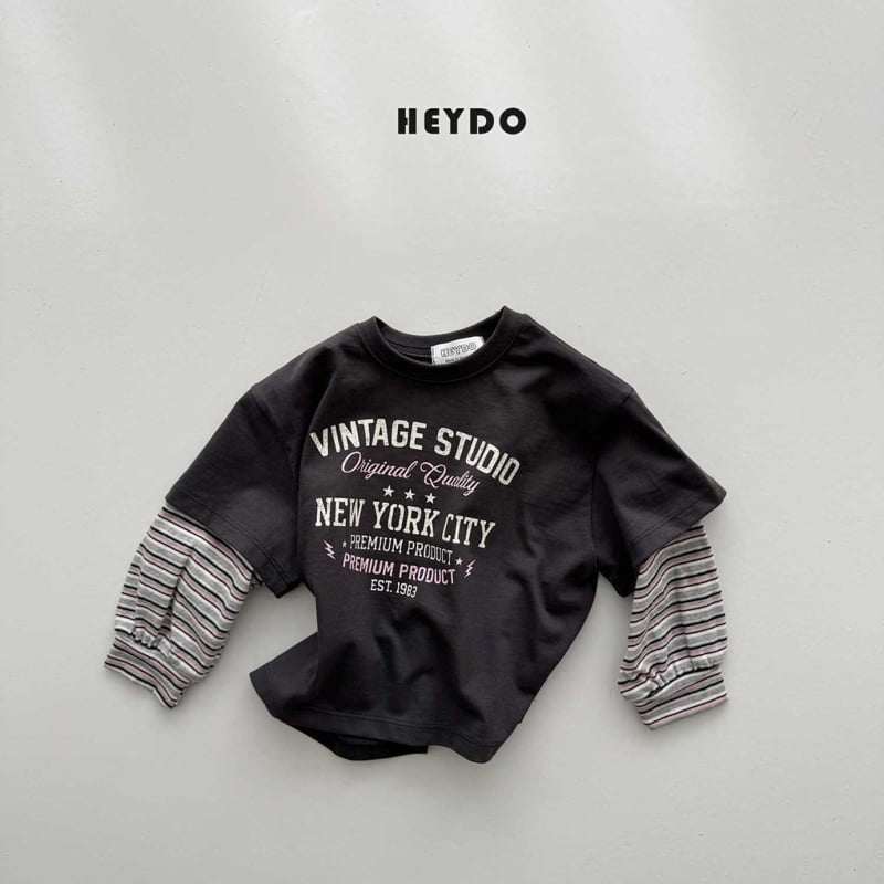 Heydo - Korean Children Fashion - #magicofchildhood - Vintage Layered Tee - 4