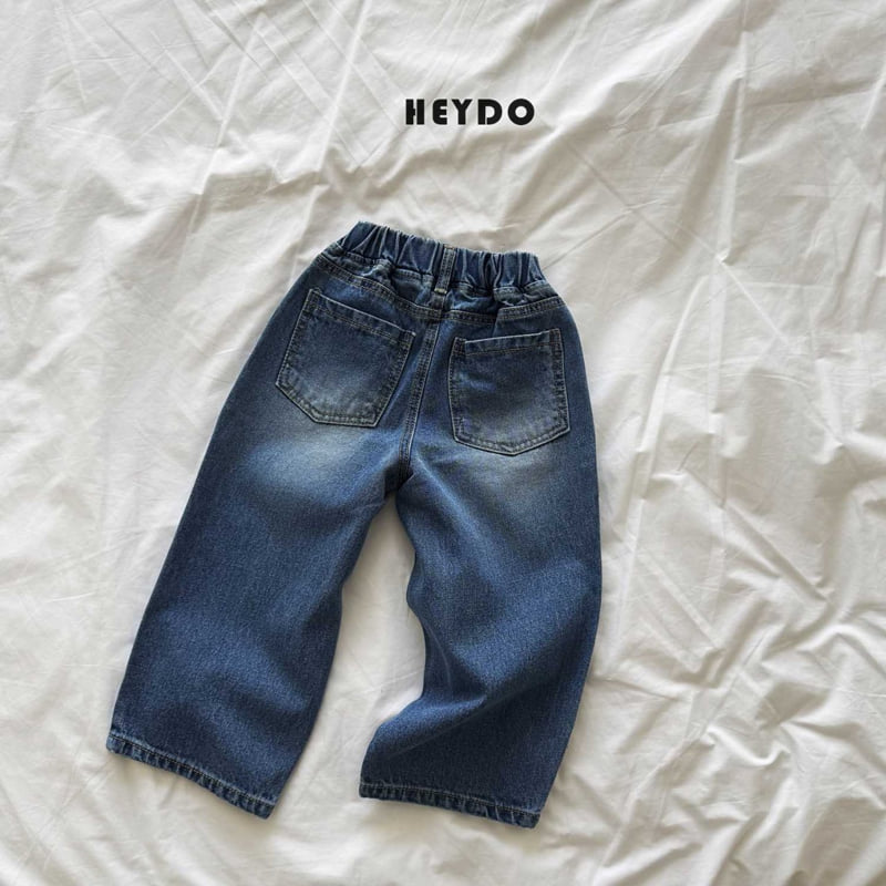 Heydo - Korean Children Fashion - #minifashionista - Dart Denim Pants - 5