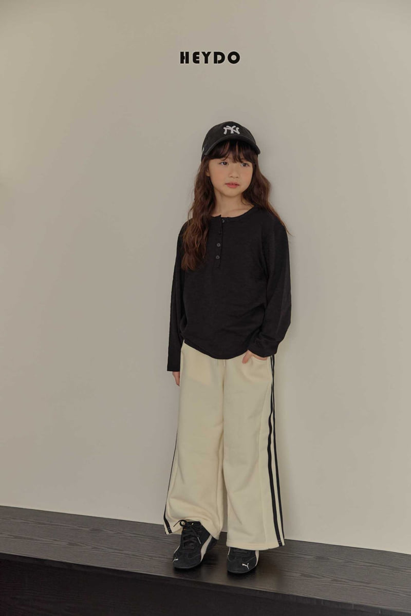 Heydo - Korean Children Fashion - #minifashionista - Henley Neck Tee - 9
