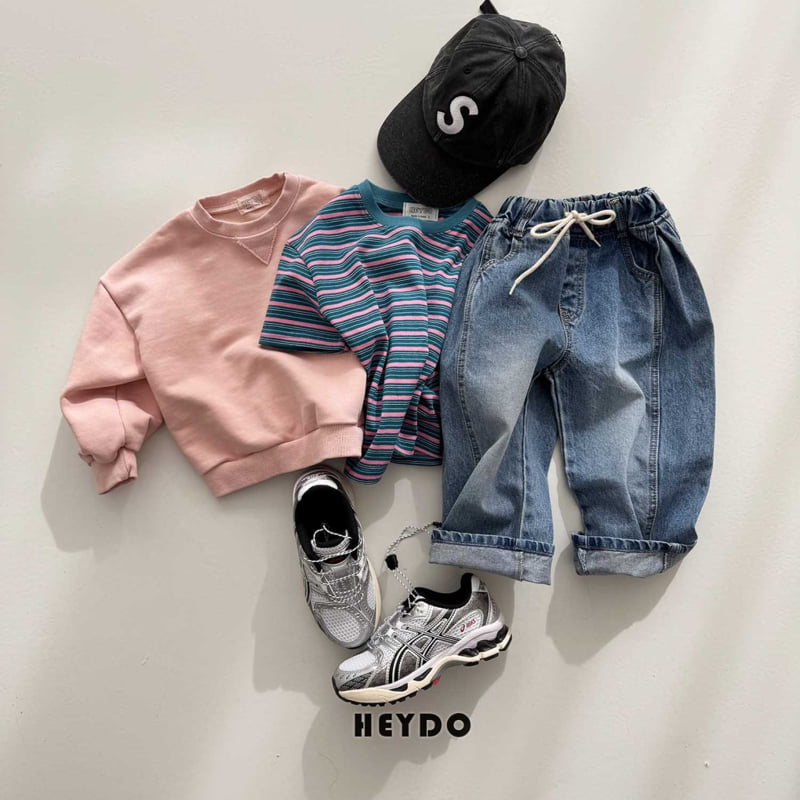 Heydo - Korean Children Fashion - #minifashionista - Gino Curve Denim Pants - 7