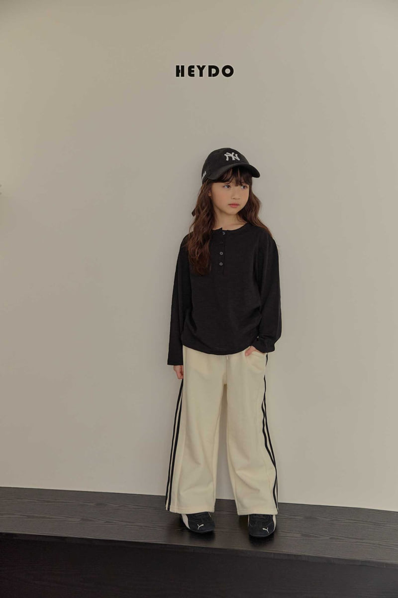Heydo - Korean Children Fashion - #prettylittlegirls - Henley Neck Tee - 10
