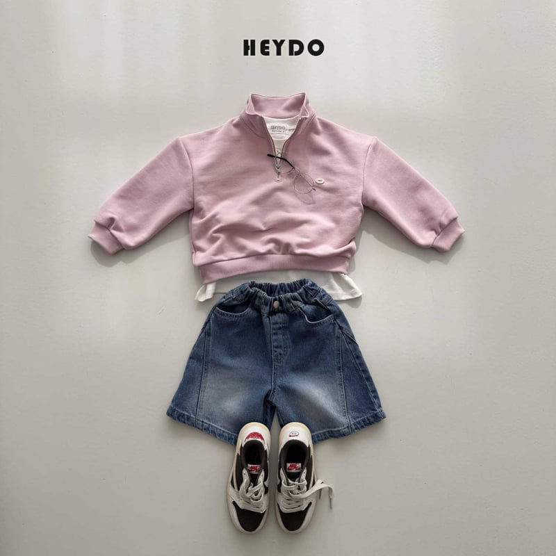 Heydo - Korean Children Fashion - #todddlerfashion - Diagonal Seam Shorts - 6