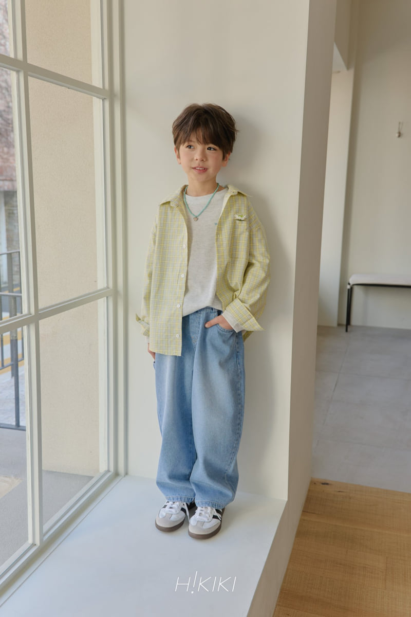 Hikiki - Korean Children Fashion - #Kfashion4kids - Washed Curved Jeans - 7