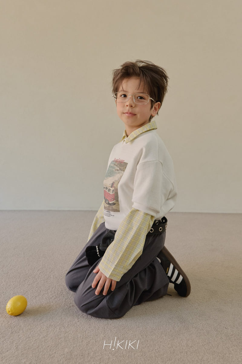 Hikiki - Korean Children Fashion - #Kfashion4kids - Knit Bonjour Tee - 3