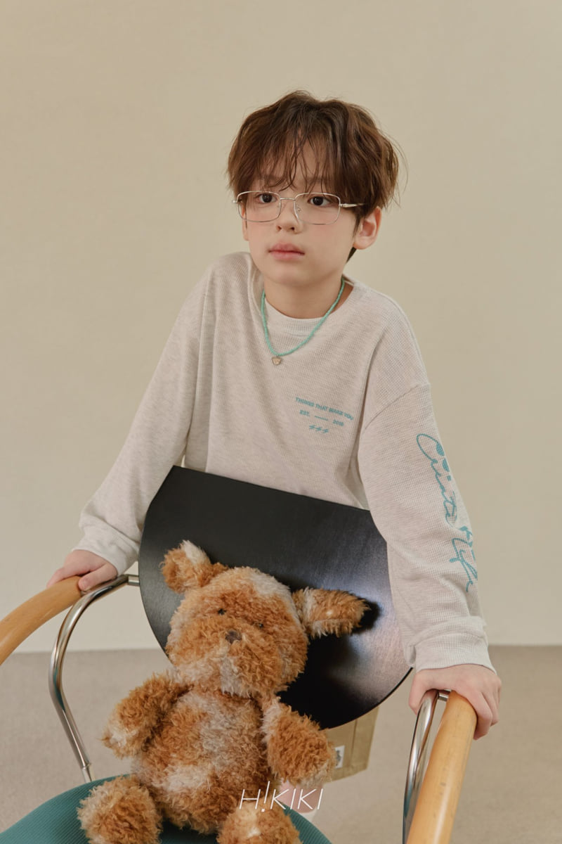 Hikiki - Korean Children Fashion - #Kfashion4kids - Waffle Rib Tee - 8