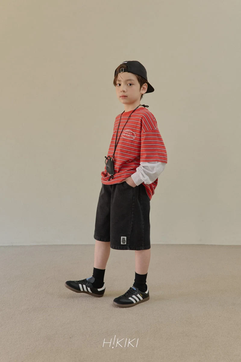 Hikiki - Korean Children Fashion - #Kfashion4kids - Stripe Double Sleeve Tee - 5