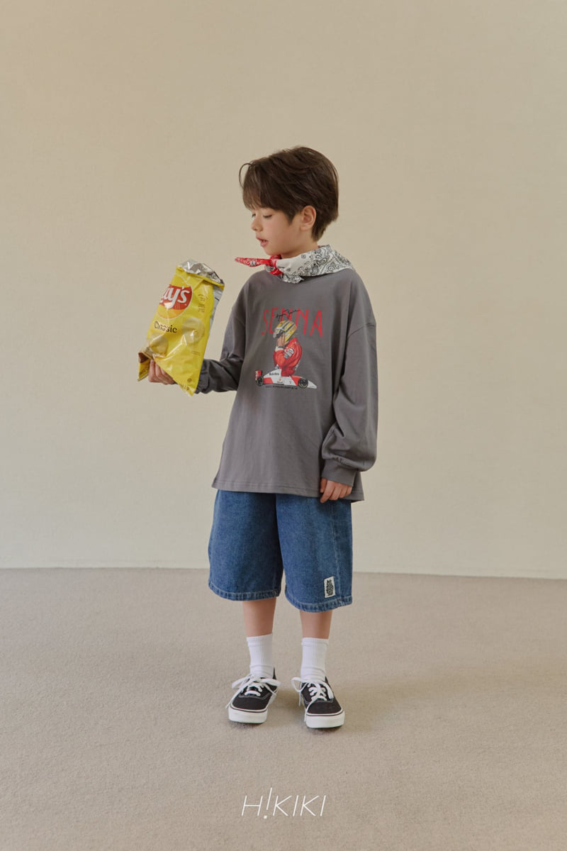 Hikiki - Korean Children Fashion - #childofig - Denim Bermuda Pants - 3