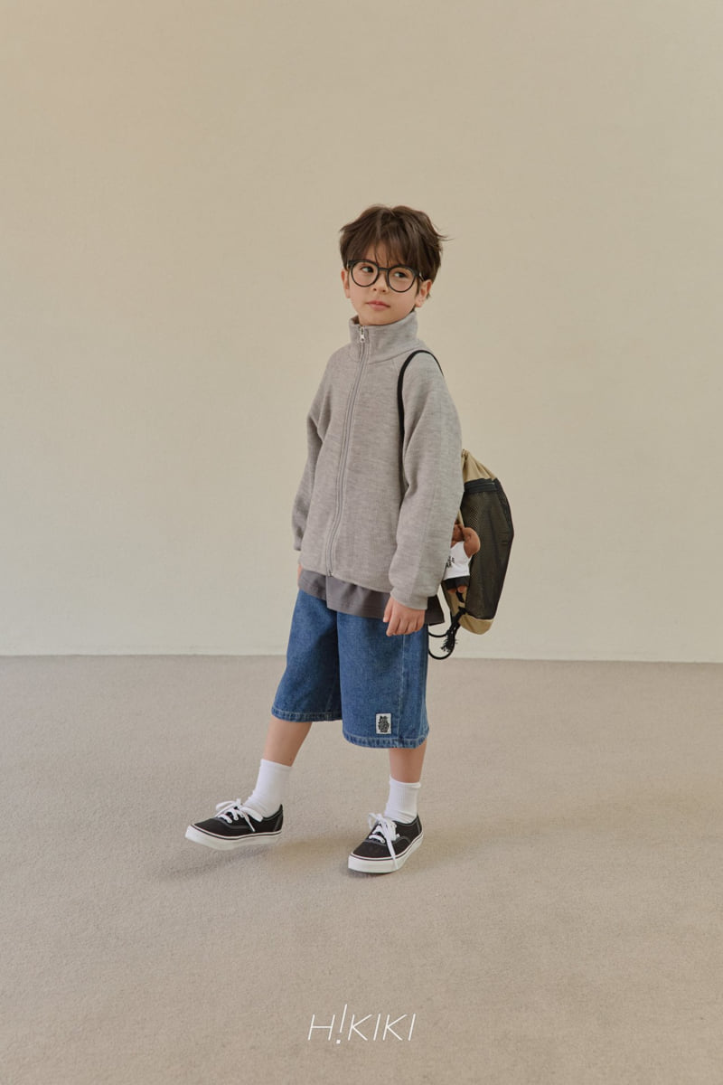 Hikiki - Korean Children Fashion - #childofig - Half-Neck Knit Zip-Up