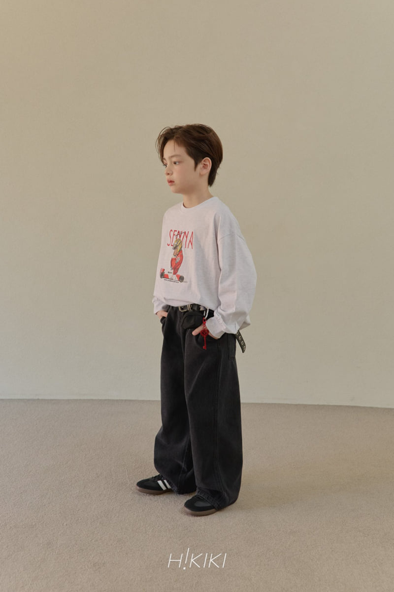 Hikiki - Korean Children Fashion - #designkidswear - Wide Denim Pants - 7