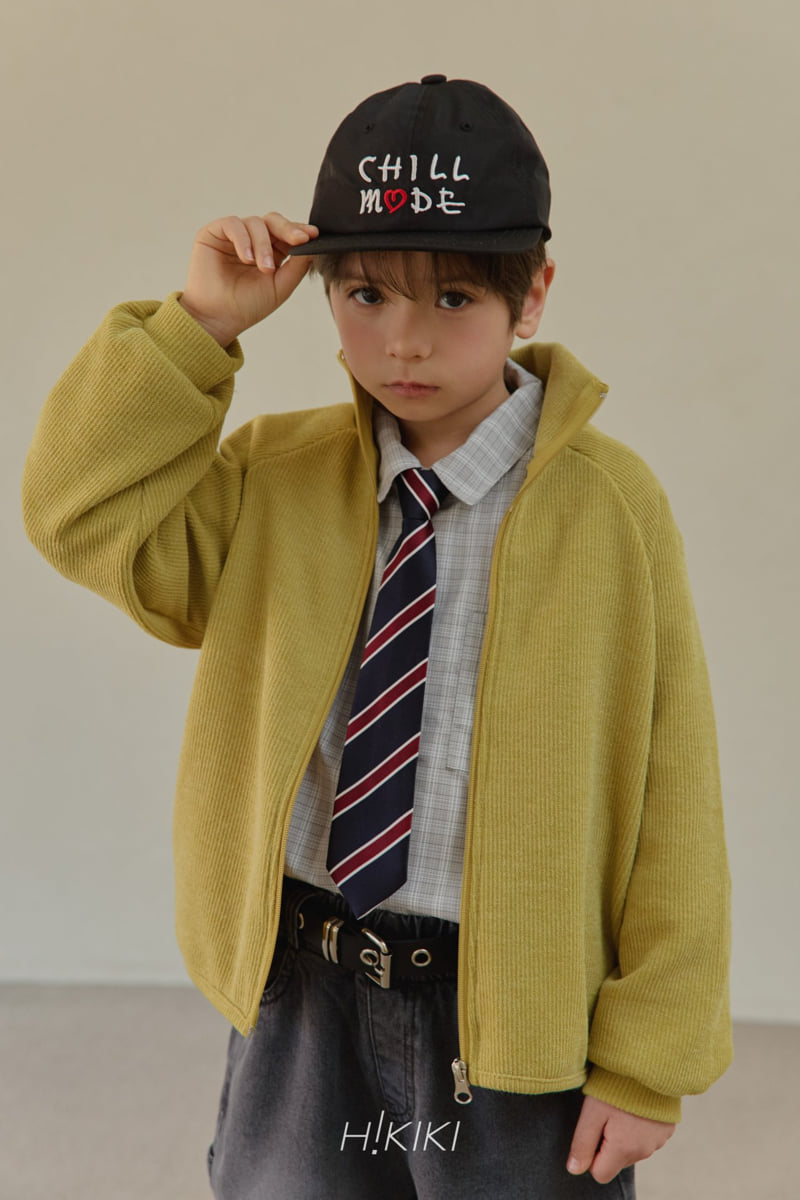 Hikiki - Korean Children Fashion - #childrensboutique - Half-Neck Knit Zip-Up - 4
