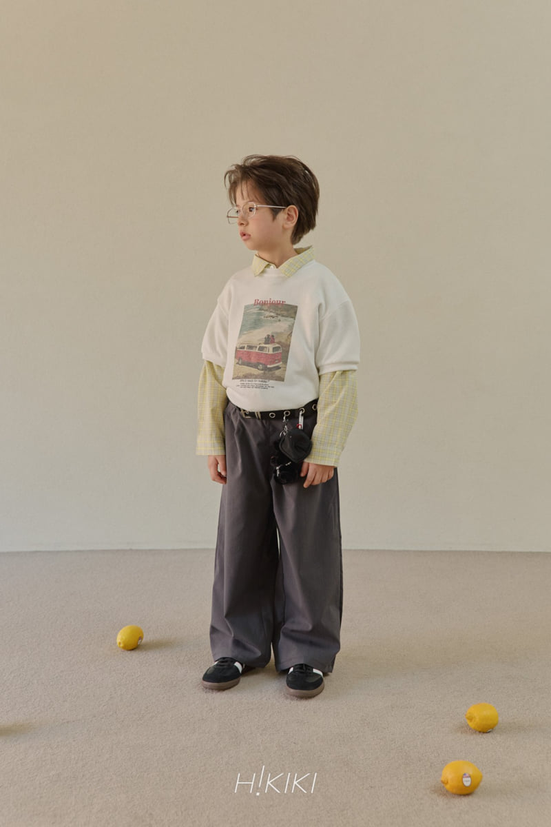 Hikiki - Korean Children Fashion - #discoveringself - Knit Bonjour Tee - 12