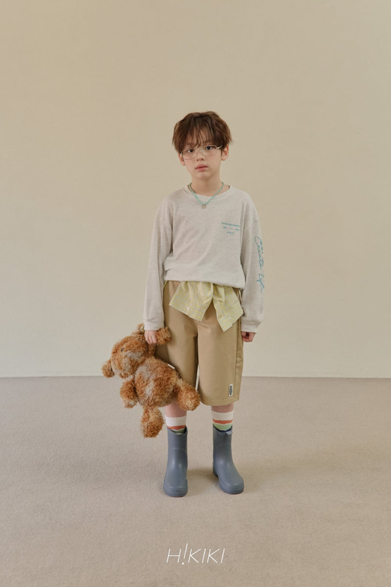 Hikiki - Korean Children Fashion - #discoveringself - Waffle Rib Tee - 3