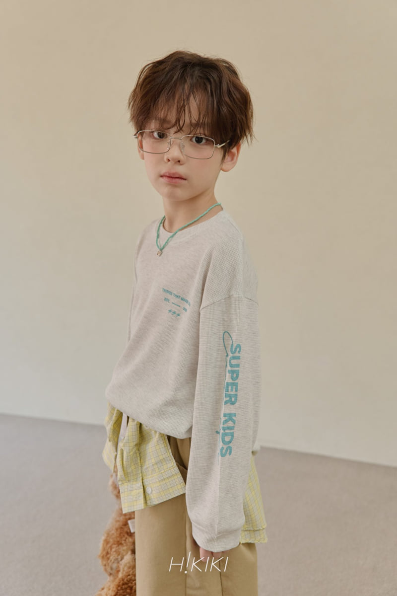 Hikiki - Korean Children Fashion - #discoveringself - Waffle Rib Tee - 4