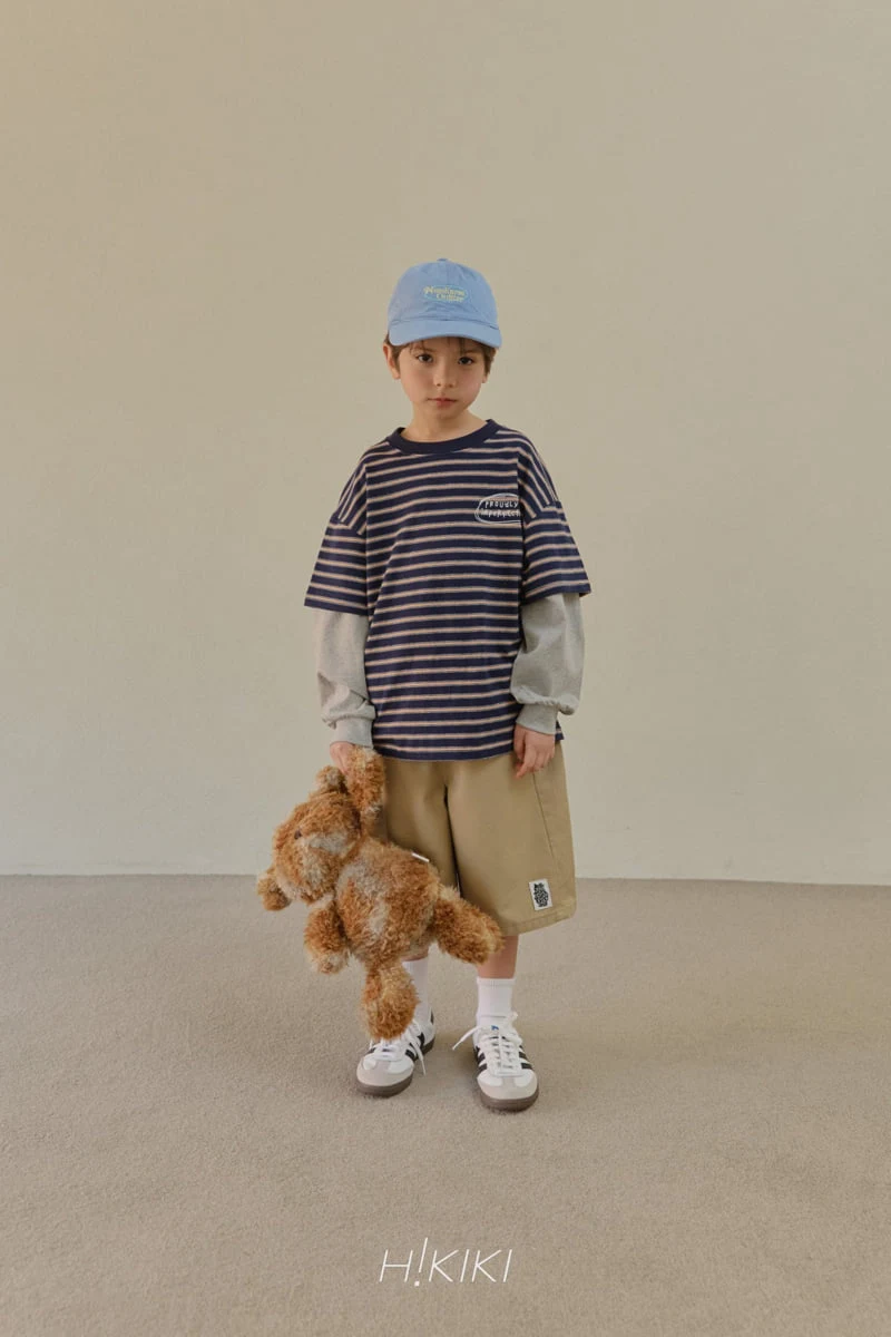 Hikiki - Korean Children Fashion - #fashionkids - Stripe Double Sleeve Tee