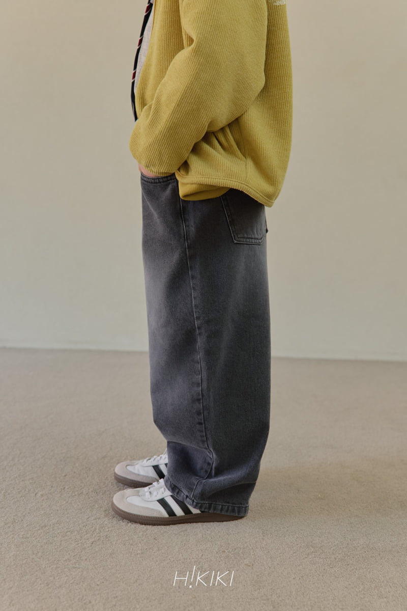 Hikiki - Korean Children Fashion - #fashionkids - Washed Curved Jeans - 4