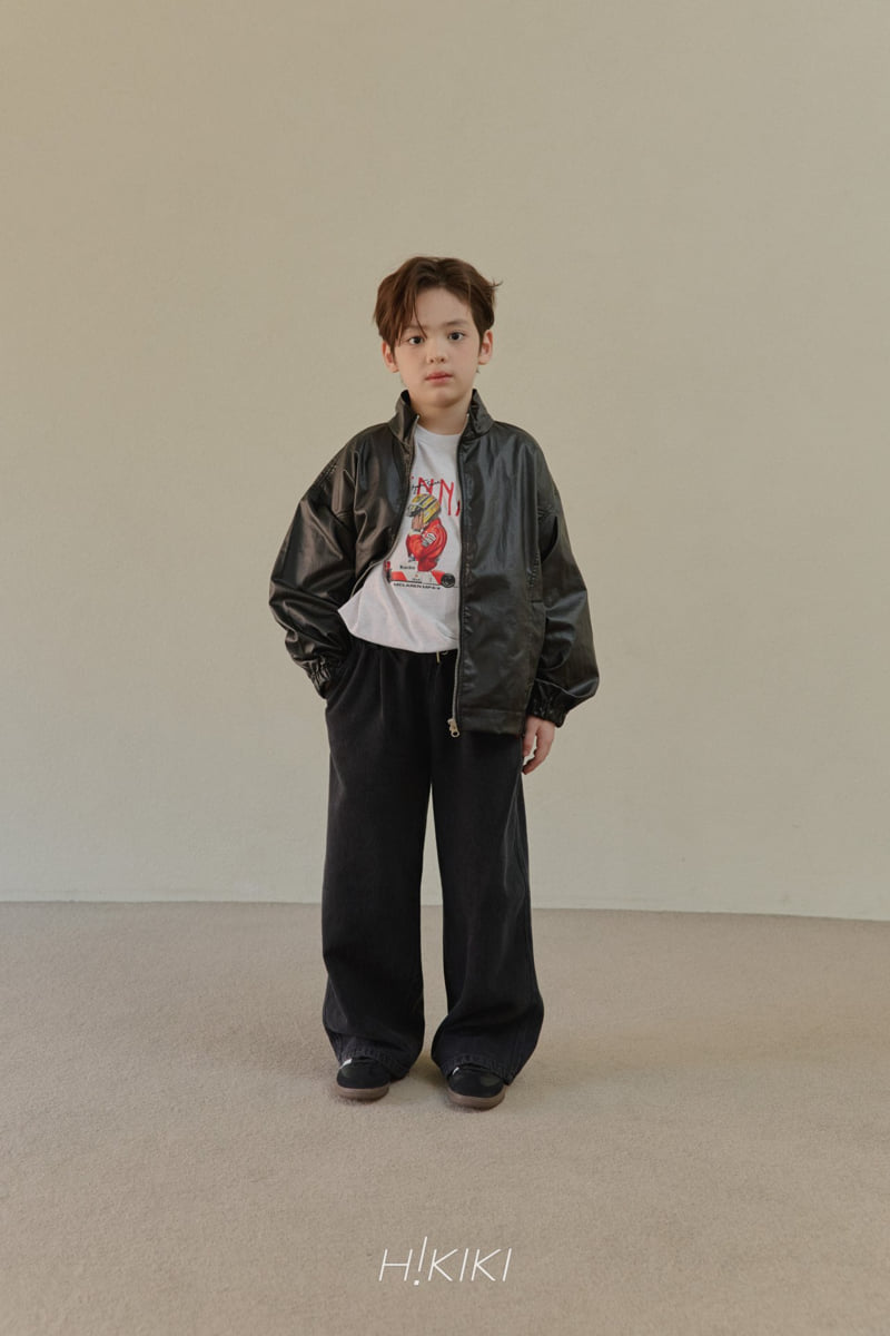 Hikiki - Korean Children Fashion - #kidsshorts - Wide Denim Pants - 10