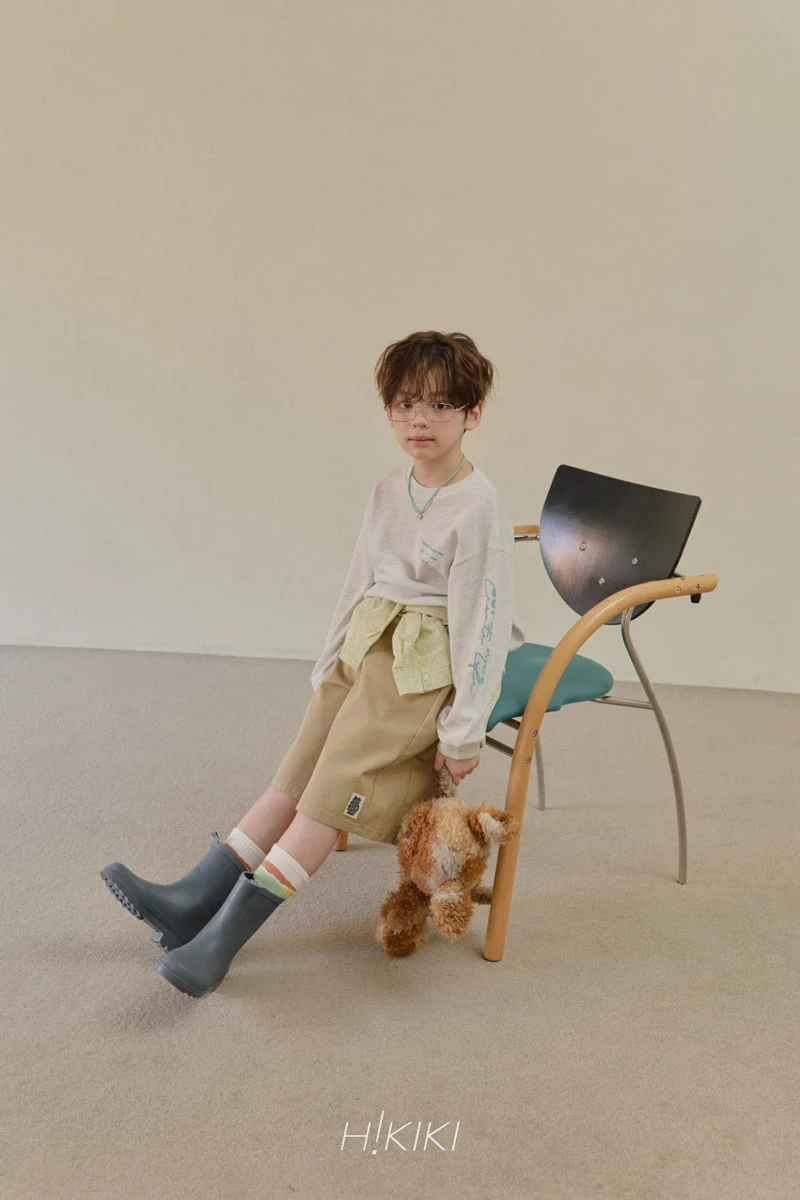 Hikiki - Korean Children Fashion - #kidsshorts - Waffle Rib Tee - 5