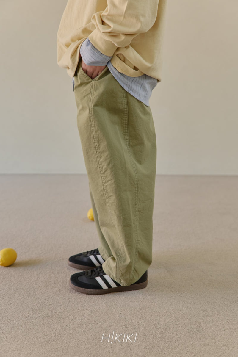 Hikiki - Korean Children Fashion - #kidsstore - Cotton Curve Pants - 8