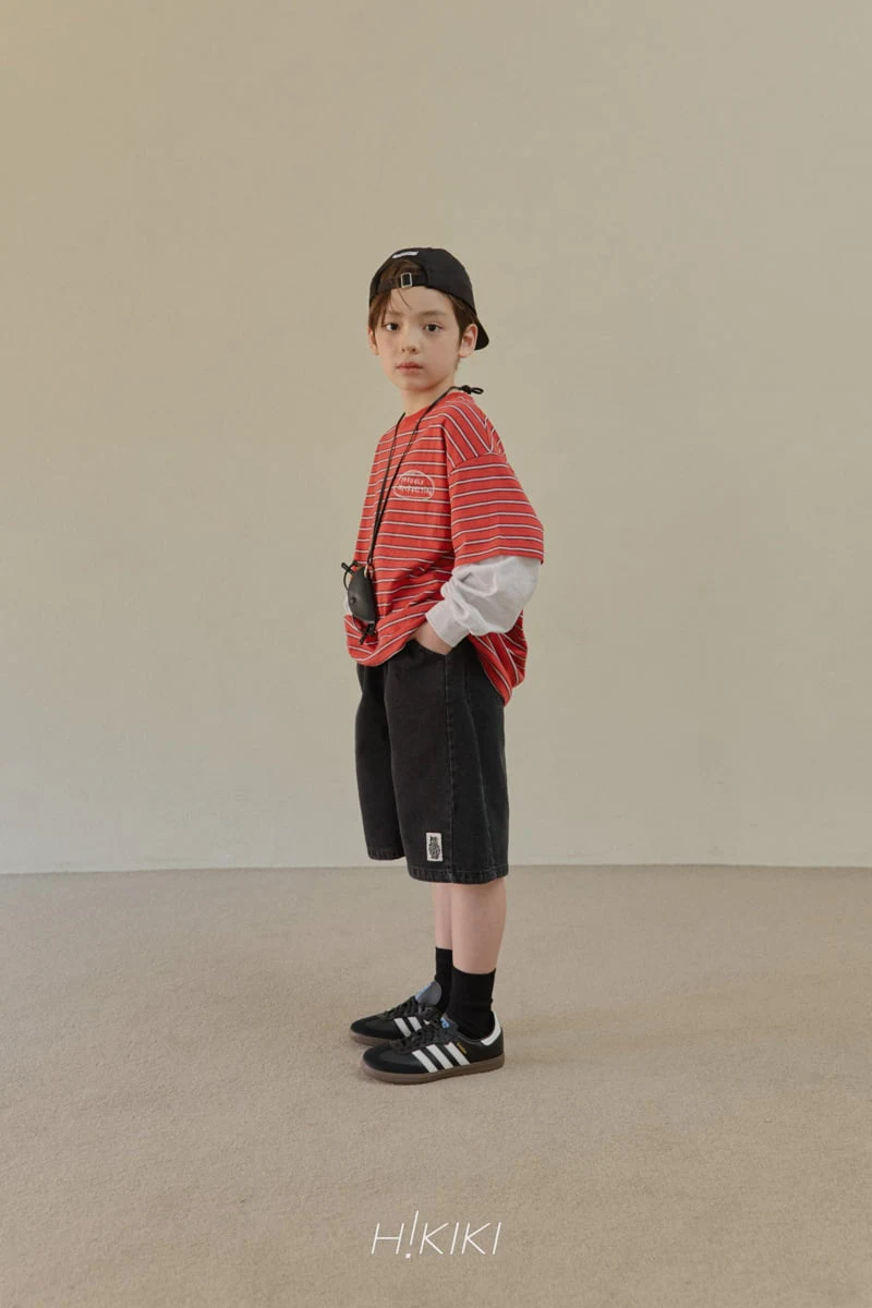 Hikiki - Korean Children Fashion - #kidsstore - Stripe Double Sleeve Tee - 3