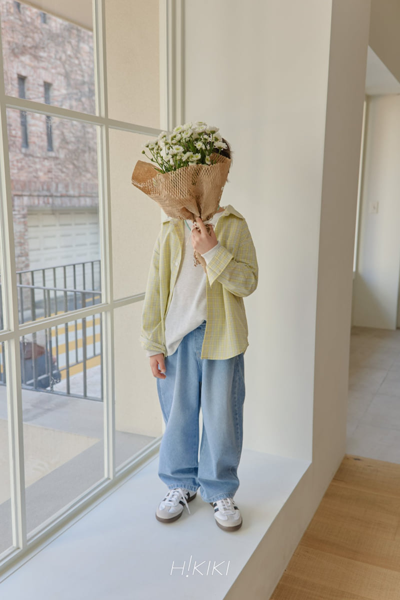 Hikiki - Korean Children Fashion - #kidzfashiontrend - Washed Curved Jeans - 6