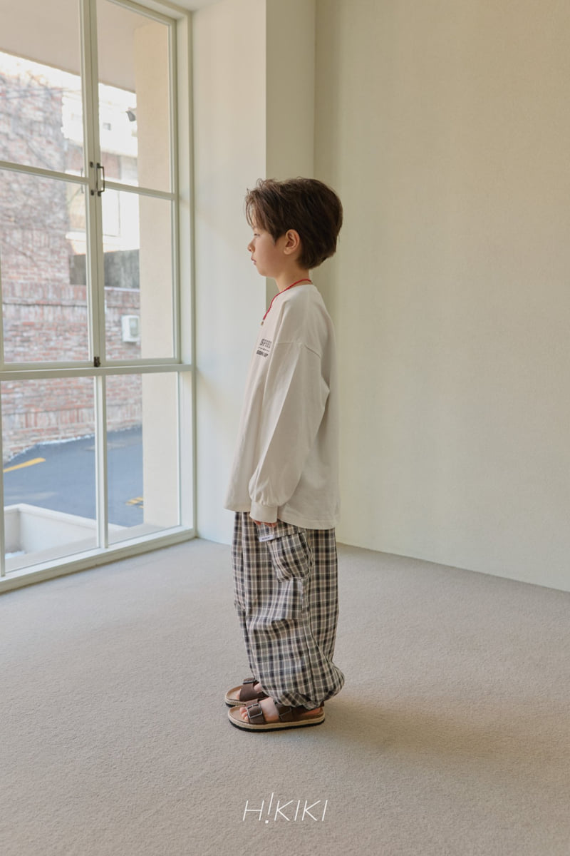 Hikiki - Korean Children Fashion - #littlefashionista - Check Parachute Pants - 10