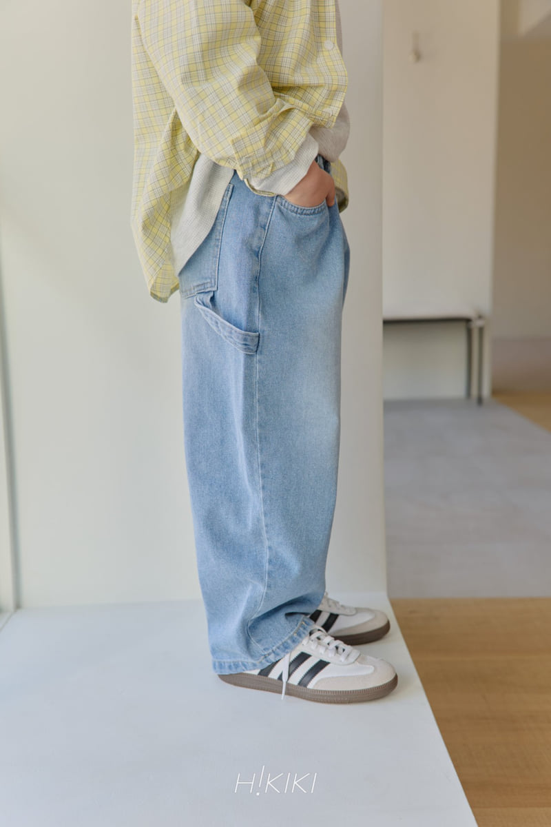 Hikiki - Korean Children Fashion - #littlefashionista - Washed Curved Jeans - 8
