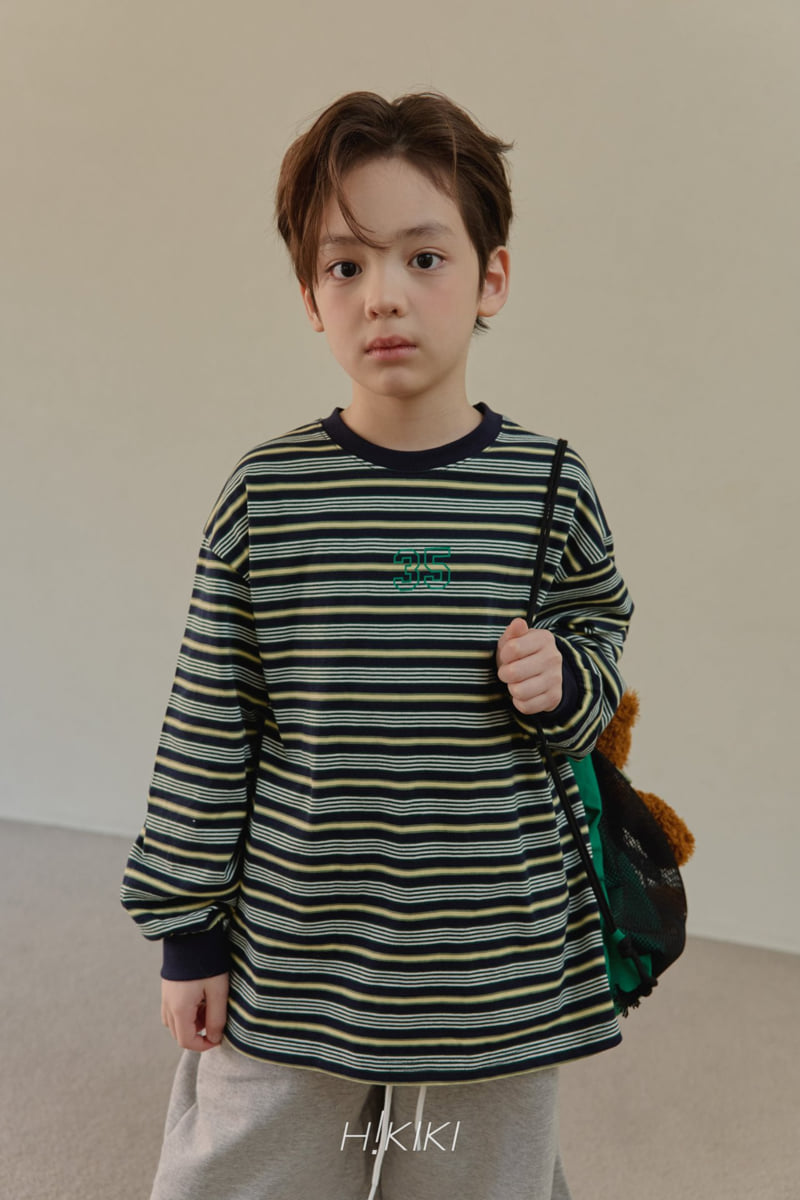 Hikiki - Korean Children Fashion - #littlefashionista - 35 Stripe Tee - 5
