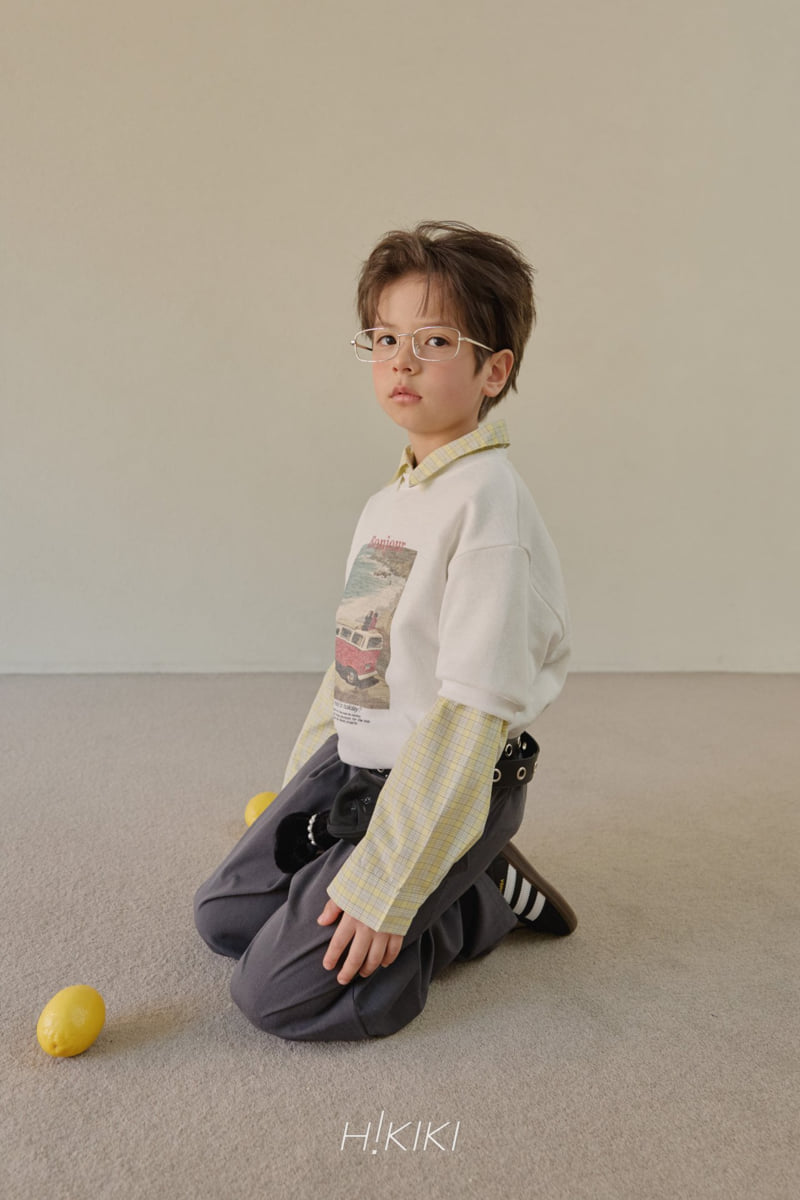 Hikiki - Korean Children Fashion - #Kfashion4kids - Knit Bonjour Tee - 4