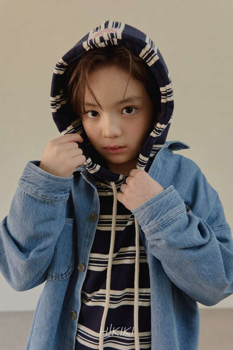 Hikiki - Korean Children Fashion - #littlefashionista - Pocket Denim Jacket - 9