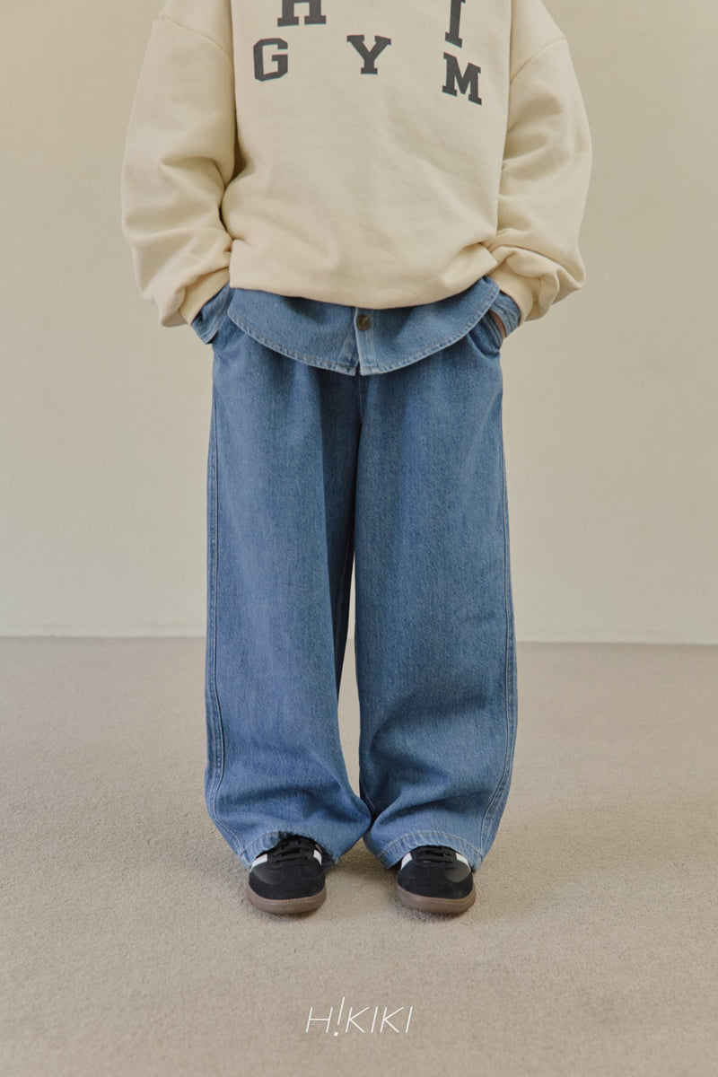 Hikiki - Korean Children Fashion - #magicofchildhood - Wide Denim Pants