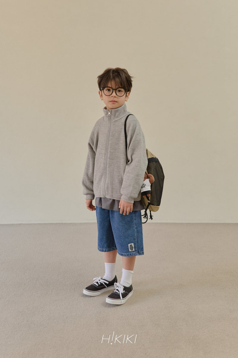 Hikiki - Korean Children Fashion - #magicofchildhood - Half-Neck Knit Zip-Up - 12