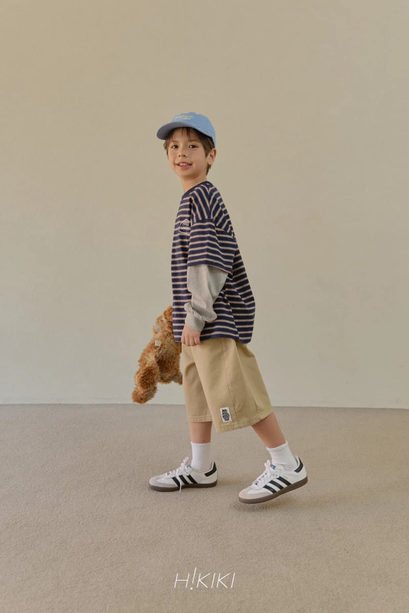 Hikiki - Korean Children Fashion - #magicofchildhood - Stripe Double Sleeve Tee - 7