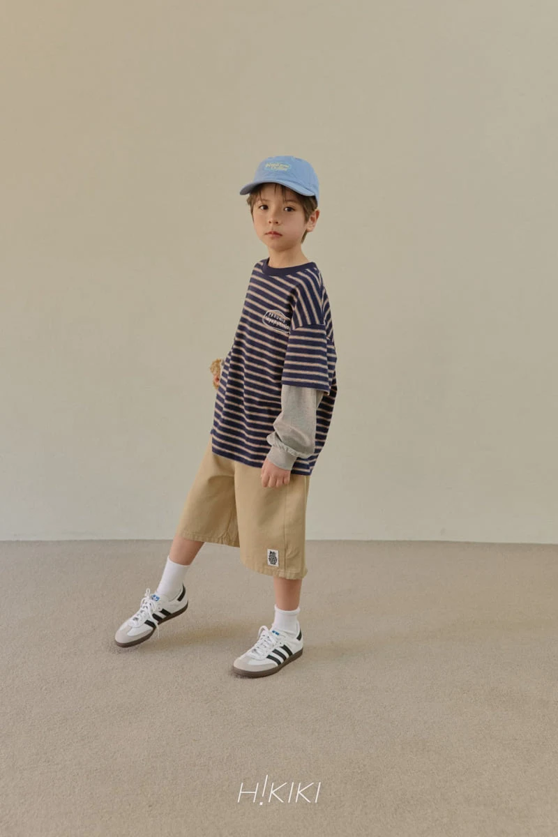 Hikiki - Korean Children Fashion - #minifashionista - Stripe Double Sleeve Tee - 8