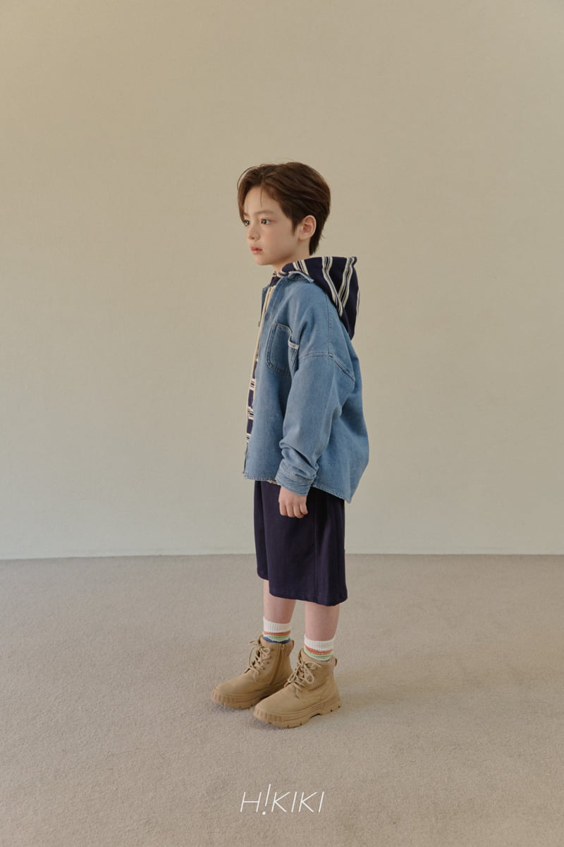 Hikiki - Korean Children Fashion - #minifashionista - Pocket Denim Jacket - 11