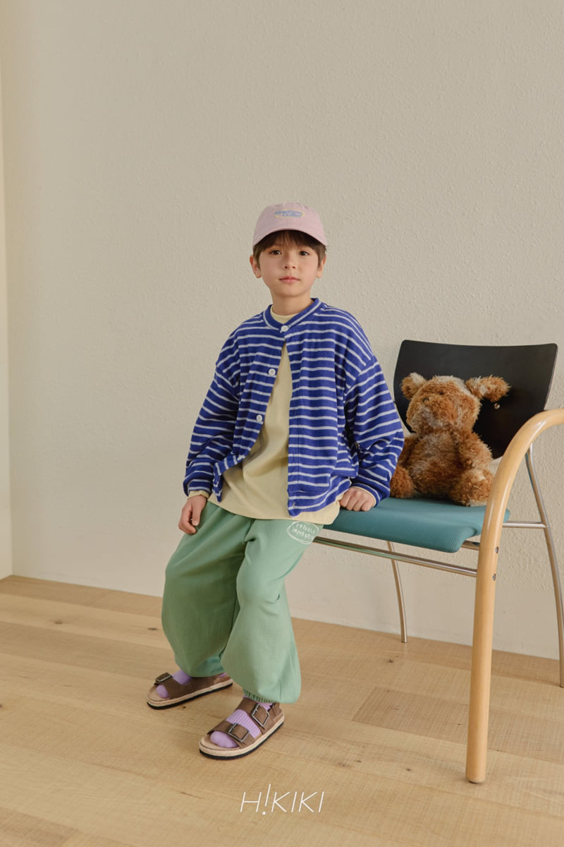 Hikiki - Korean Children Fashion - #minifashionista - Stripe Terry Cardigan - 5