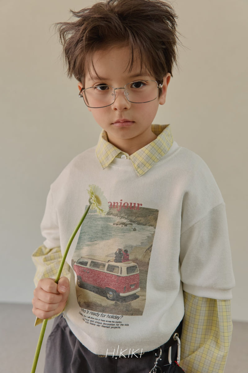 Hikiki - Korean Children Fashion - #prettylittlegirls - Knit Bonjour Tee - 7
