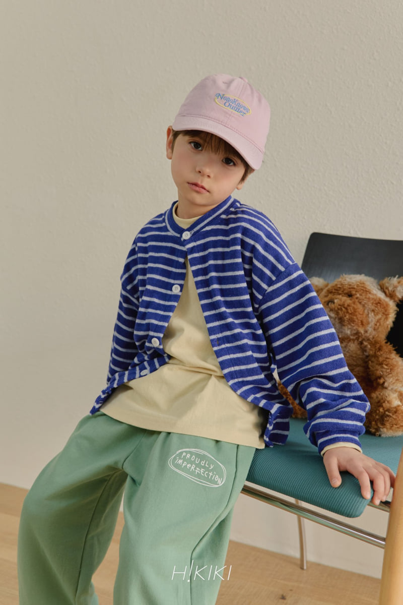 Hikiki - Korean Children Fashion - #prettylittlegirls - Stripe Terry Cardigan - 6