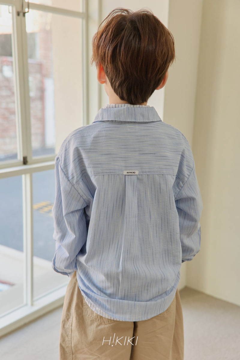 Hikiki - Korean Children Fashion - #todddlerfashion - Dandy Stripe Shirt - 9