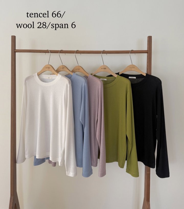 Hiyann - Korean Women Fashion - #momslook - Tencel Basic Tee