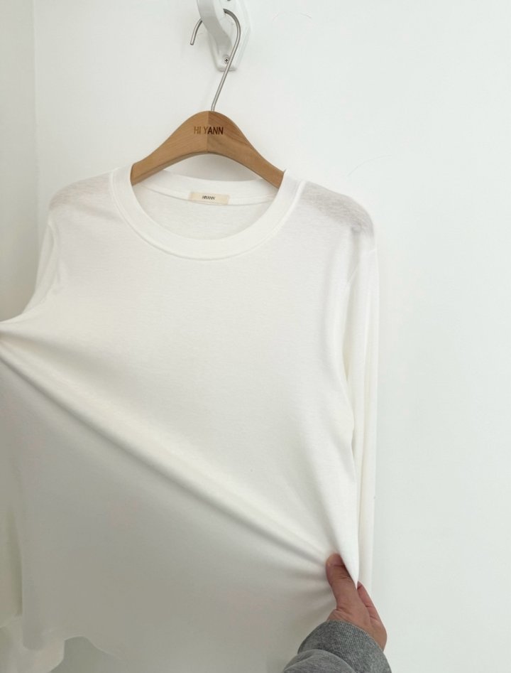 Hiyann - Korean Women Fashion - #momslook - Tencel Basic Tee - 5