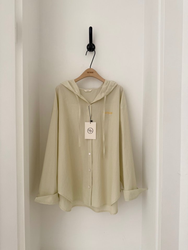 Hiyann - Korean Women Fashion - #romanticstyle - Roe Hooded Shirt - 3