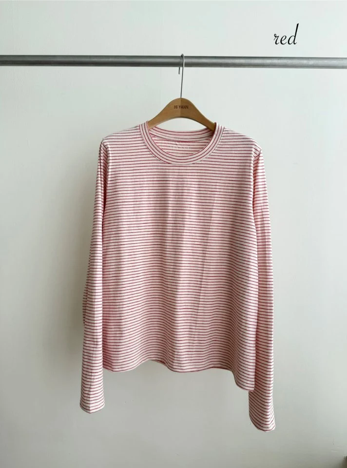 Hiyann - Korean Women Fashion - #shopsmall - Cult Fine Stripe Tee - 6