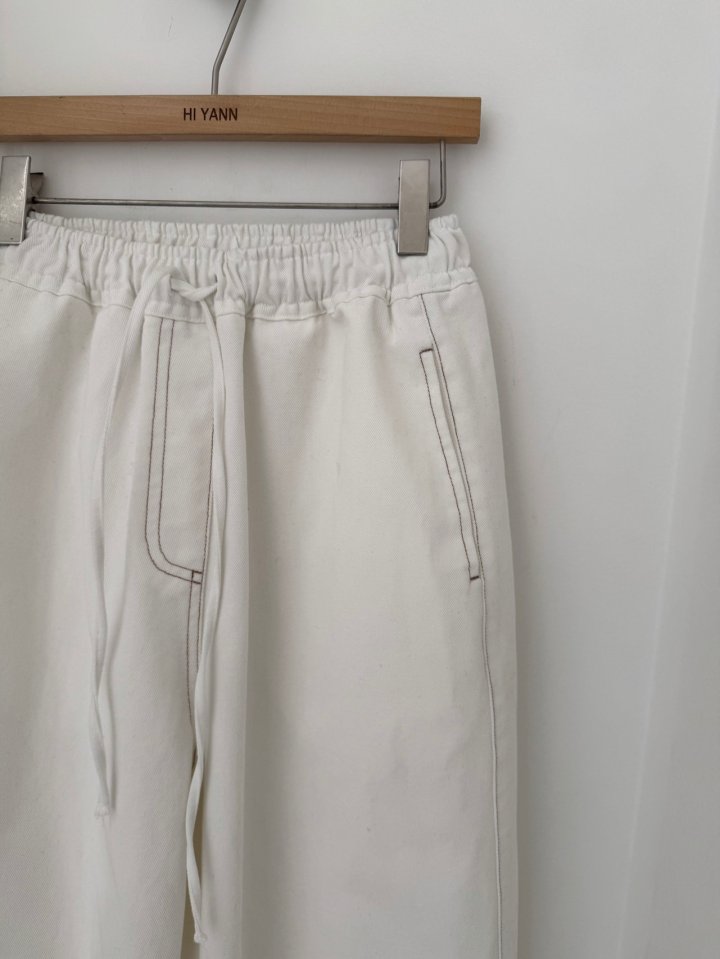 Hiyann - Korean Women Fashion - #momslook - Marco Wide Denim Pants - 4