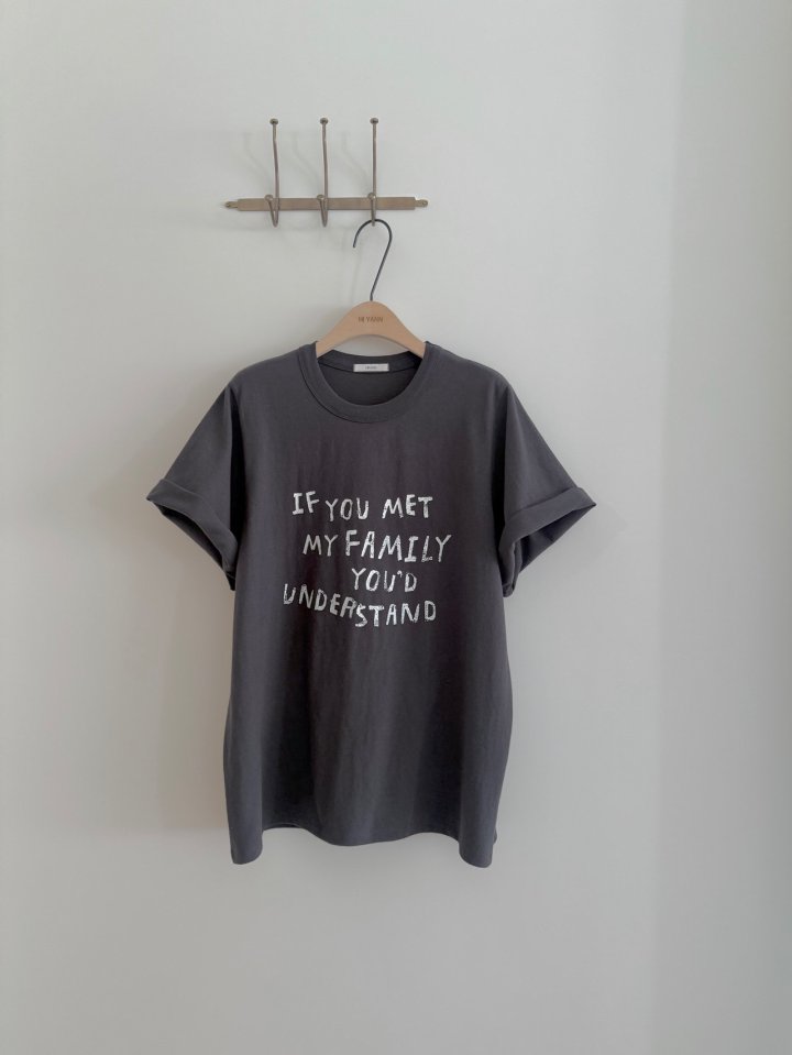 Hiyann - Korean Women Fashion - #womensfashion - Family Tee - 3