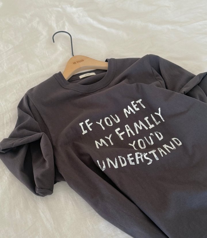 Hiyann - Korean Women Fashion - #womensfashion - Family Tee - 7