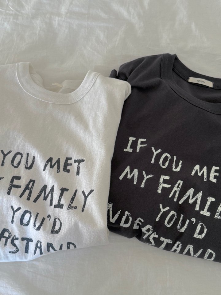 Hiyann - Korean Women Fashion - #womensfashion - Family Tee - 9