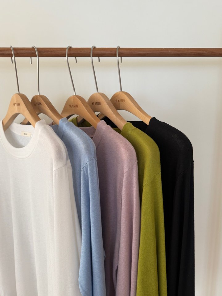 Hiyann - Korean Women Fashion - #womensfashion - Tencel Basic Tee - 2