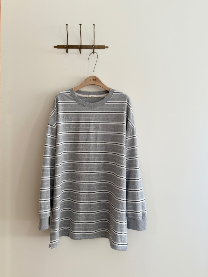 Hiyann - Korean Women Fashion - #womensfashion - Herb Striped Tee - 6