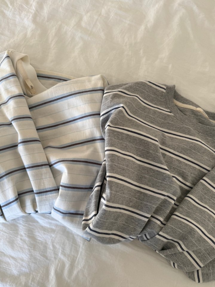 Hiyann - Korean Women Fashion - #womensfashion - Herb Striped Tee - 8